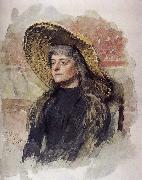 Ilia Efimovich Repin It is her portrait million Lease France oil painting artist